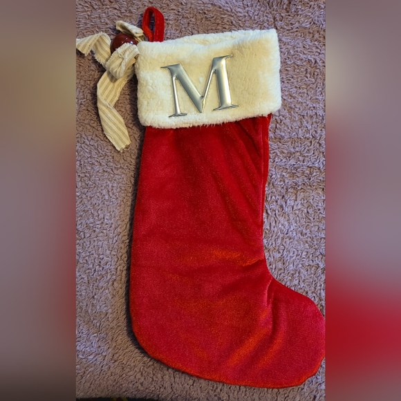 Luxury M initial Stocking - Picture 1 of 3
